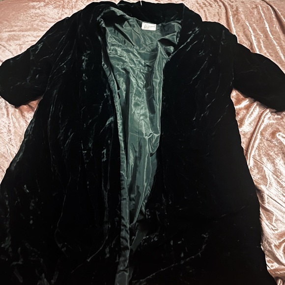 💎🖤 Gorgeous Velvet Coat 🖤💎 - Picture 1 of 4